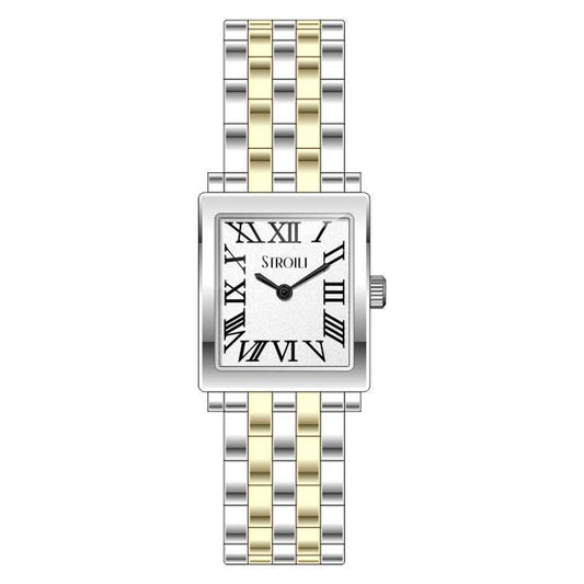 STROILI Mod. 1698376 women's watch with gold and silver bracelet.
