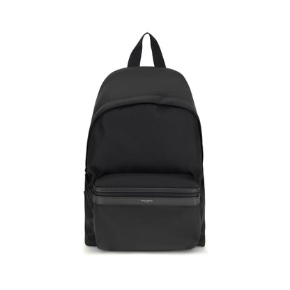 Saint Laurent Black Recycled Polyamide Backpack