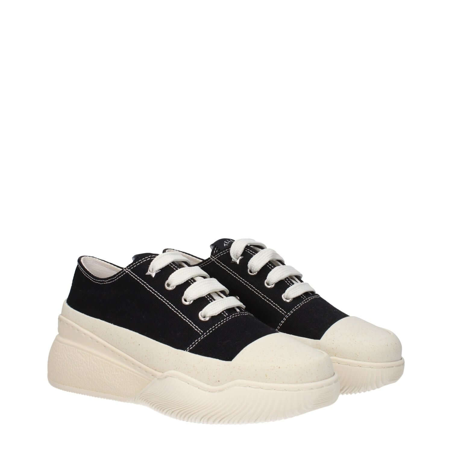 Stella McCartney Black Fabric Chunky Sneakers