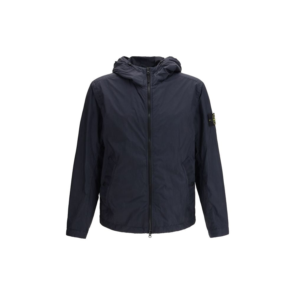 Stone Island Blue Polyamide Shell Jacket