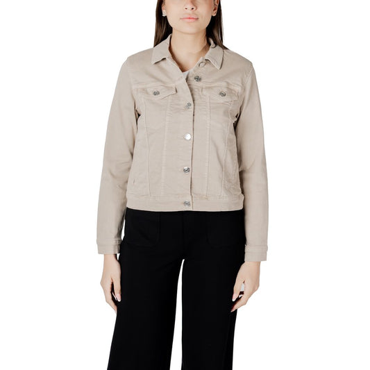 Street One Beige Cotton Jackets & Coat