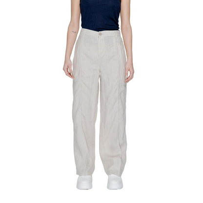 Street One Beige Linen Pant