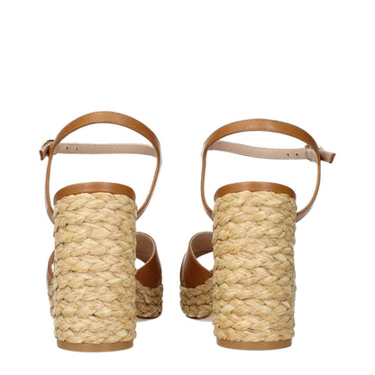 Stuart Weitzman Brown Leather Platform Sandals 1728,75667636384,Brown,EU36/US6,EU40/US10,EU41/US11,New with tags,Platforms - Sandals - Shoes,Sandals - Shoes,Shoes,Stuart Weitzman,Women