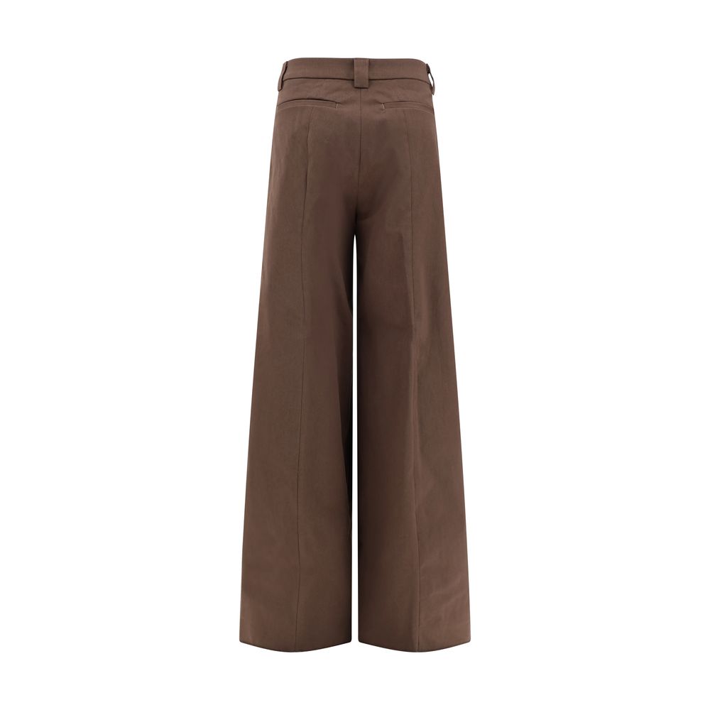 The Latest Brown Cotton Casual Pants