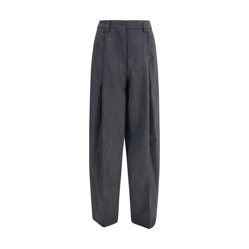 The Latest Gray Polyester Casual Pants