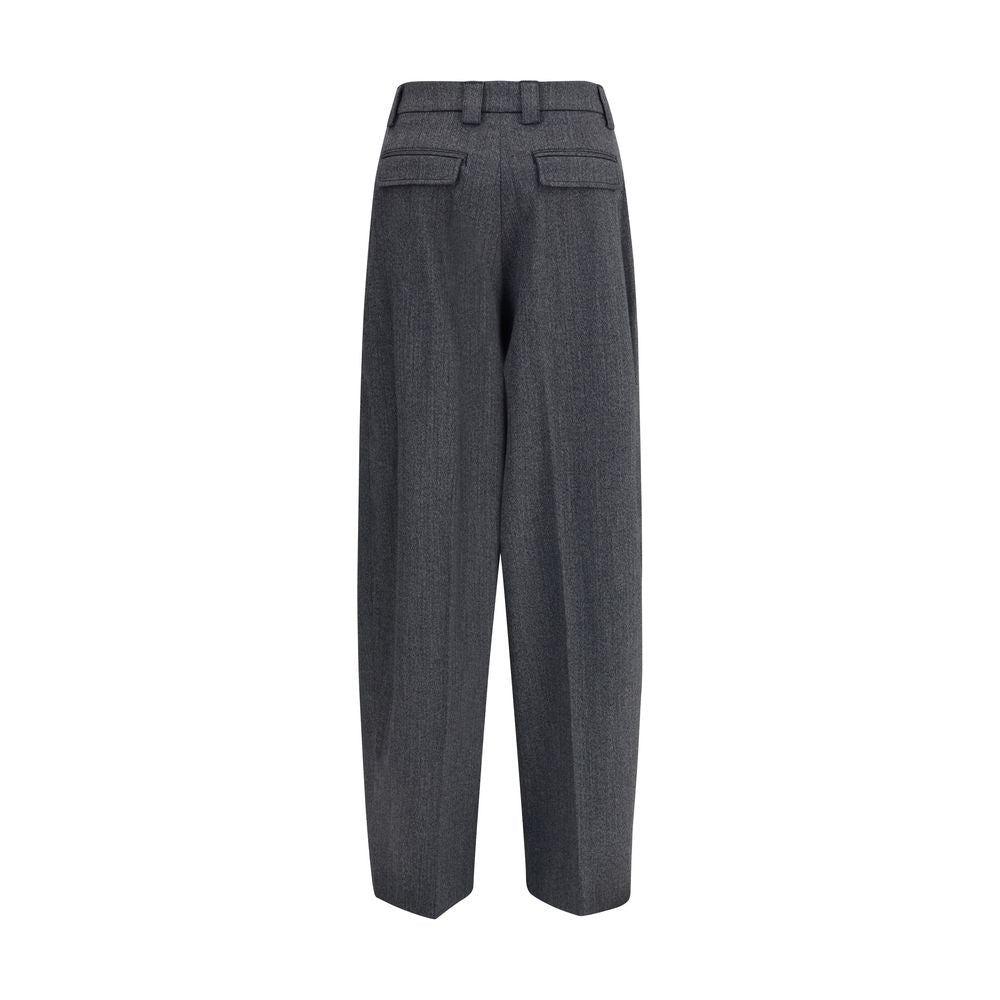 The Latest Gray Polyester Casual Pants