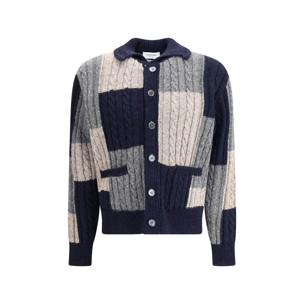 Thom Browne Multicolor Wool Cardigan