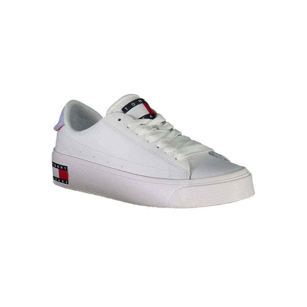 Tommy Hilfiger White Polyester Women Sneaker