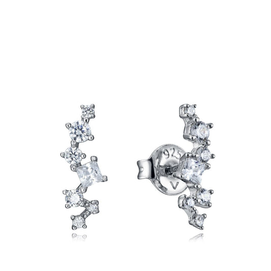 VICEROY JEWELS Mod. 13001E000-30 silver 925° earrings with quartz stones, lady's jewelry, elegant design, 3 ATM water resistant.