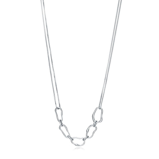 VICEROY JEWELS Mod. 13051C000-00 Necklace, Silver 925°, Quartz Analog Movement, Water Resistant, for Ladies, 32mm Case, Official Box