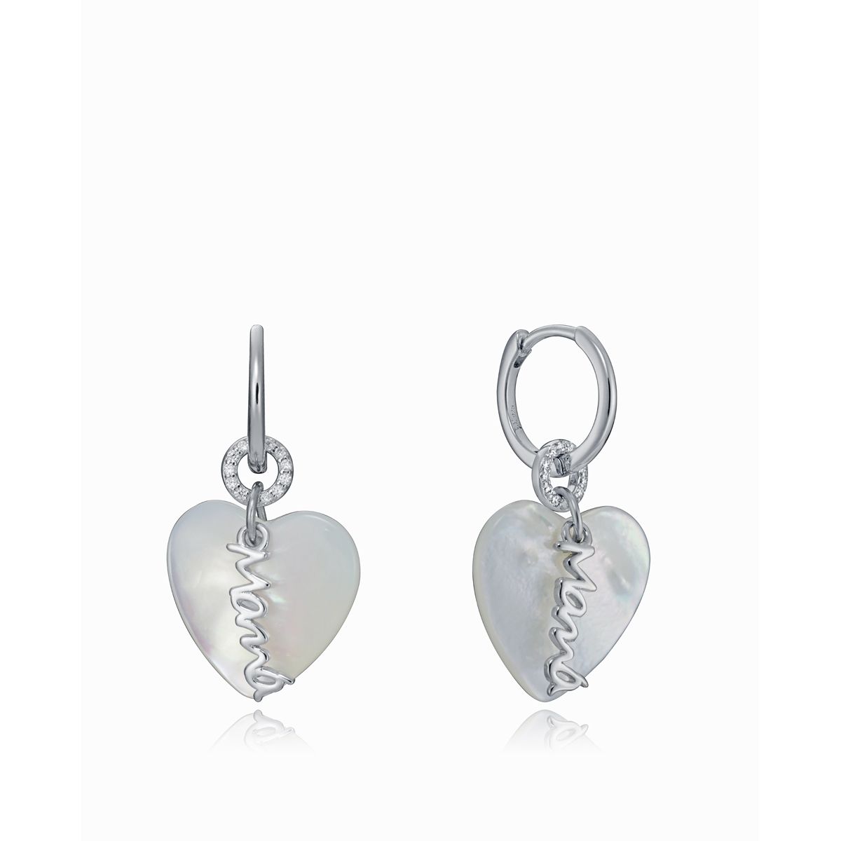 VICEROY JEWELS Mod. 13055E000-90 lady earrings in Silver 925°, heart-shaped design, comes in official box.