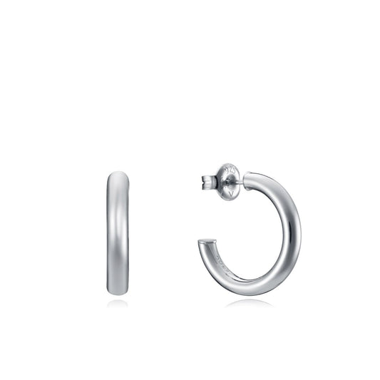 Elegant VICEROY JEWELS Mod. 13060E000-00 silver lady's earrings with quartz movement and chronograph function in official box.