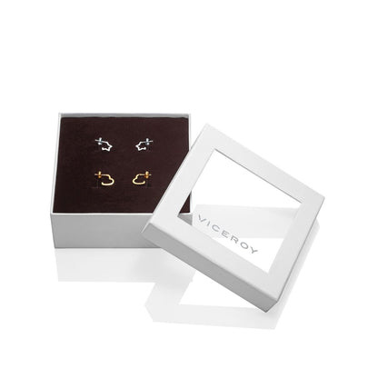 VICEROY JEWELS Mod. 5126K100-09 Lady's Earrings in Official Box, Quartz Analog, Silver 925°, Water Resistant, Calendar Function