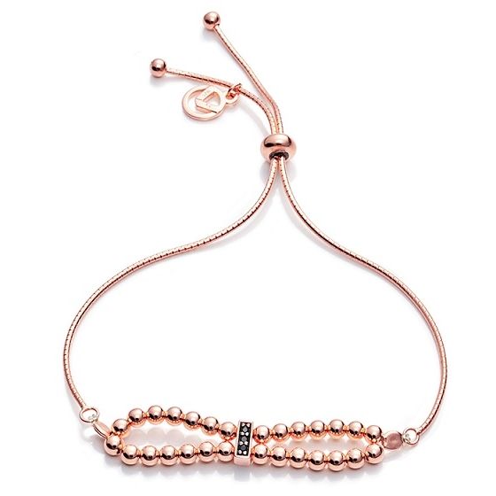 VICEROY JEWELS Mod. 7067P100-55 elegant lady's bracelet, silver 925°, quartz movement, with a rose gold design and official box packaging.