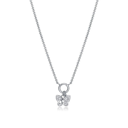 VICEROY JEWELS Mod. 85023C000-38 lady's necklace, silver 925°, butterfly pendant, quartz analog, 5 ATM water resistance in official box