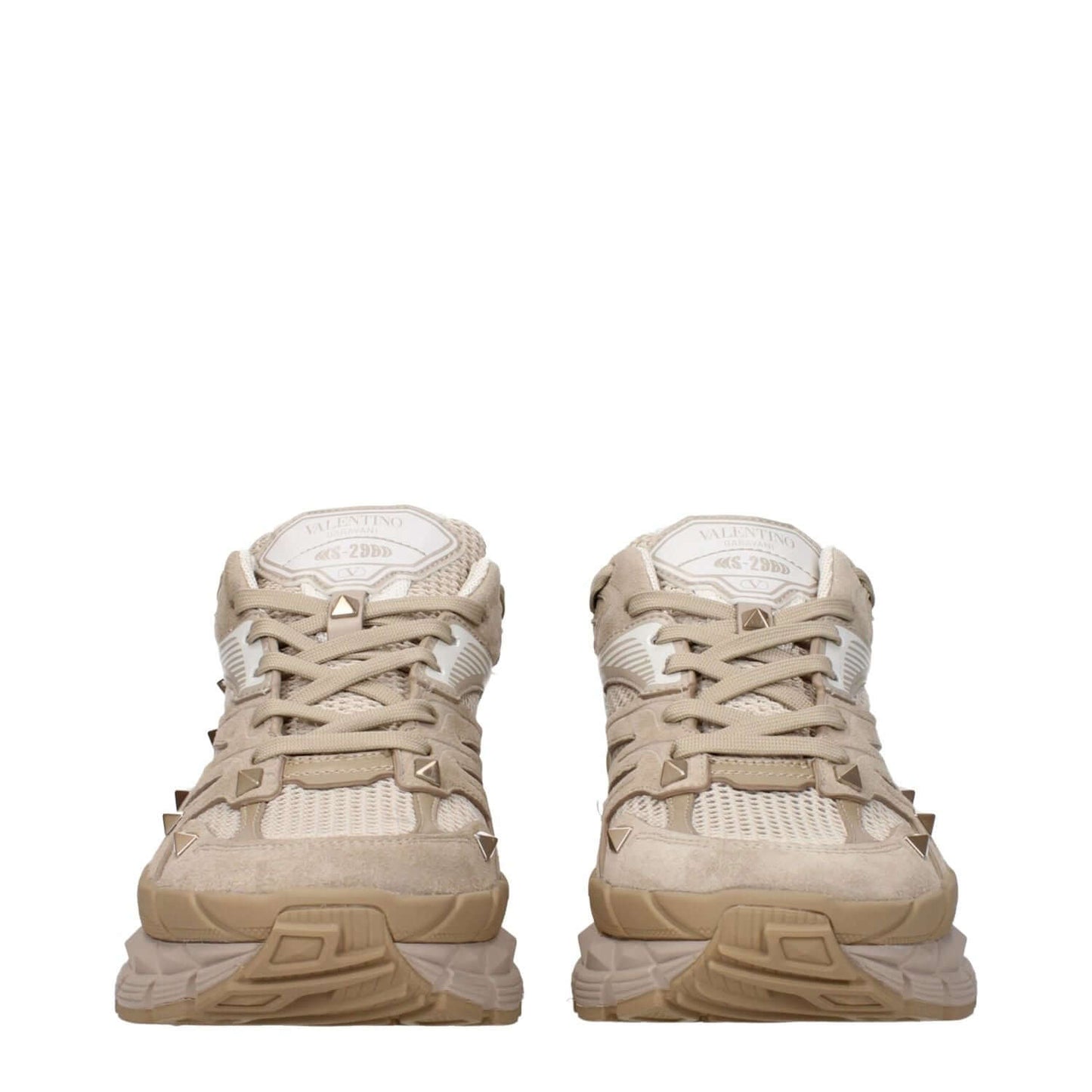 Valentino Garavani Beige Fabric Low Top Sneakers