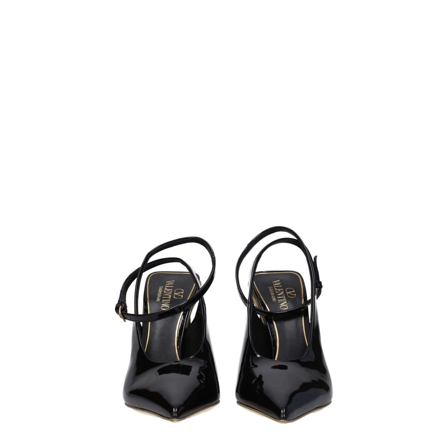 Valentino Garavani Black Leather Sandals