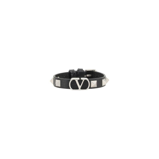 Valentino Garavani Valentino Garavani Vlogo Bracelet VA-6Y2J0S46JST0NO-ONE SIZE 1728,72470364320,Black,Bracelets - Men - Jewelry,Jewelry,Men,Men - Jewelry,New with tags,One Size,Valentino Garavani