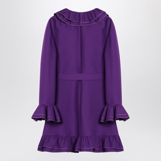 Valentino Purple wool and silk mini dress LDin,Spring - Summer 2025,Women,Women > Clothing,Women > Clothing > Dresses,Yes Eu Valentino 6B3VAES61CF/Q_VALE-R1B_102
