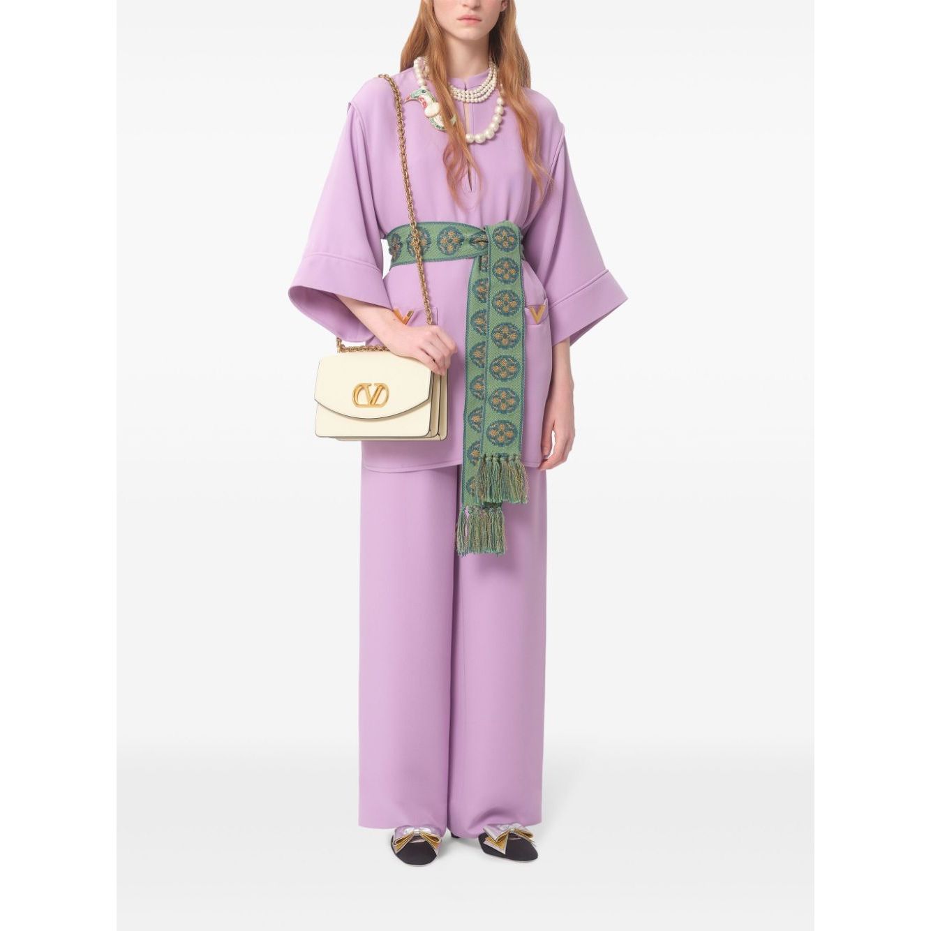 Valentino Vlogo silk mini dress