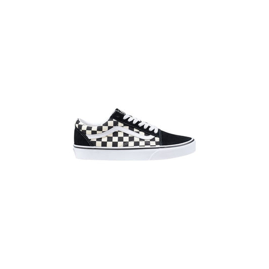 Vans Black And White Fabric Low Top Sneakers