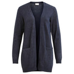 Vila Clothes Blue Viscose Cardigan VI-2492000128-IT38|XS