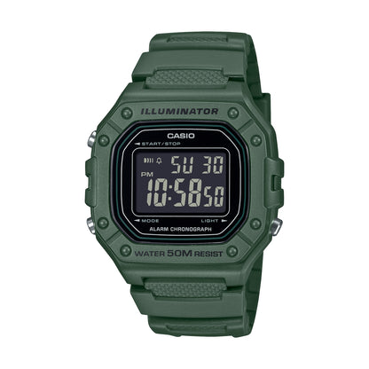CASIO TIMELESS COLLECTION Mod. SPORT ILLUMINATOR WR 50M. ALARM. CHRONOGRAPH - ARMY GREEN CASIO EU