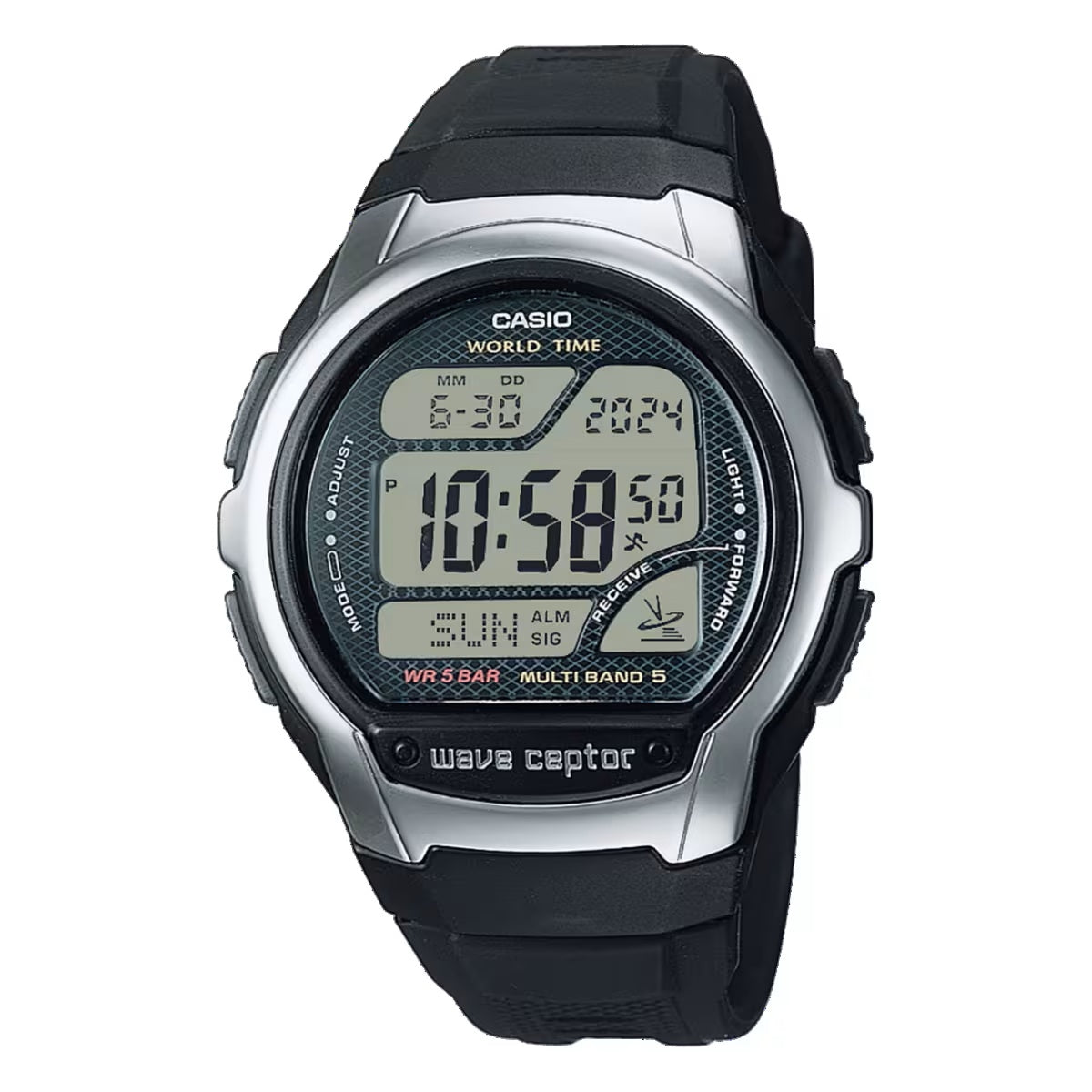 CASIO WAVE CEPTOR - WORLD TIME, RADIO CONTROLLED, Radio signal receiver (EU - USA - Japan) CASIO COLLECTION & VINTAGE