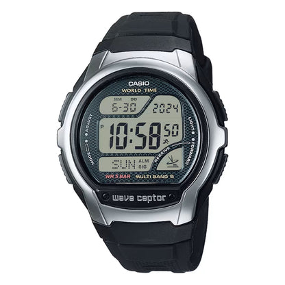 CASIO WAVE CEPTOR - WORLD TIME, RADIO CONTROLLED, Radio signal receiver (EU - USA - Japan) CASIO COLLECTION & VINTAGE