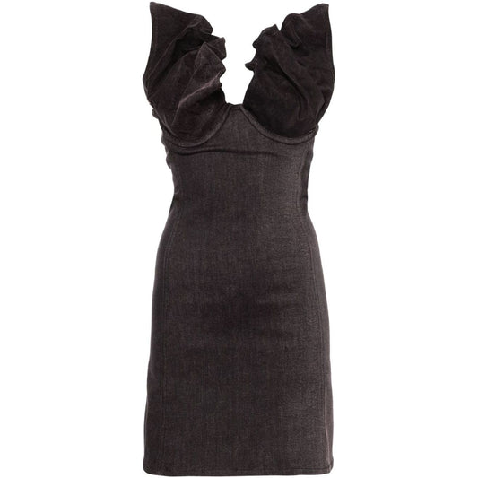 Y/PROJECT Dresses Black LDin,Spring - Summer 2024,Women,Women > Clothing,Women > Clothing > Dresses,Yes Eu Y/Project 107DR002BLACKPURPLE