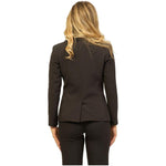 Yes Zee Black Polyester Suits & Blazer YE-13700-L