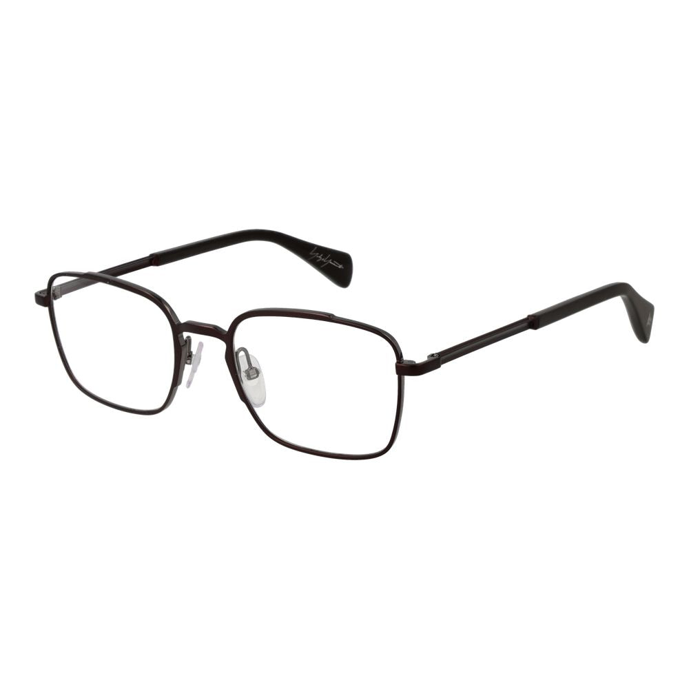 Yohji Yamamoto Bronze Men Glasses Frame in rectangle style, full-rim, metal frame, demo plastic lenses, 51-20-145 sizing.