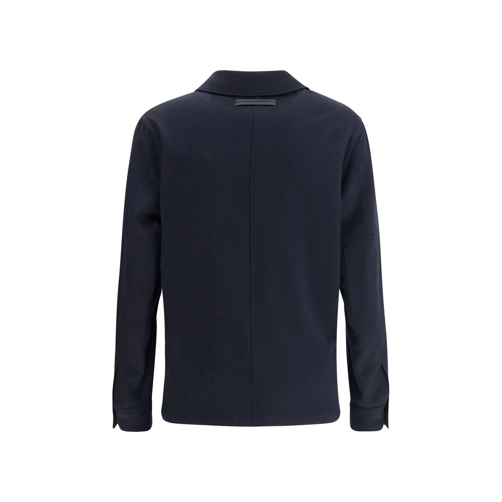 ZEGNA Blue Cashmere Coat