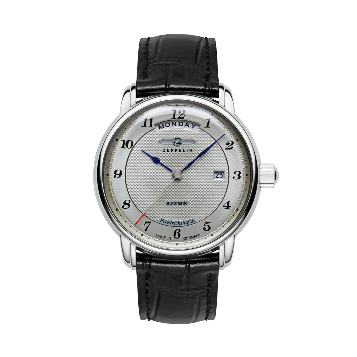 Luxury ZEPPELIN WATCHES Mod. 8562-4 with classic design and black leather strap