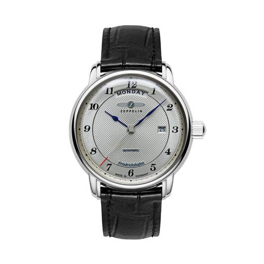 Luxury ZEPPELIN WATCHES Mod. 8562-4 with classic design and black leather strap