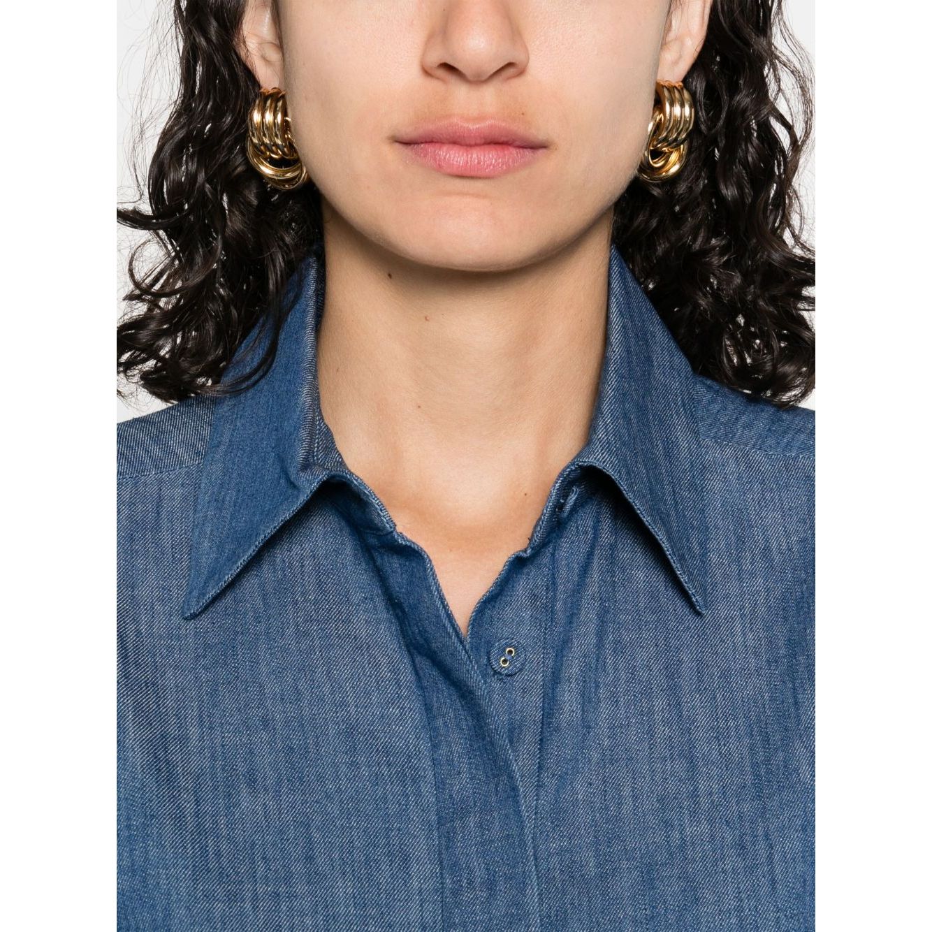 Zimmermann Coco Embroidered Denim Shirt